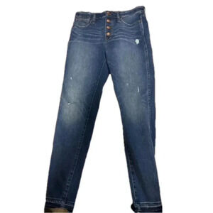 Madewell high rise skinny button up denium